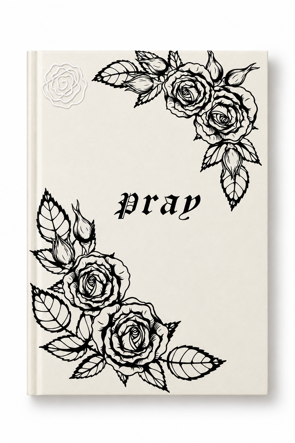 Rose ”Pray” Notebook-Hardcover