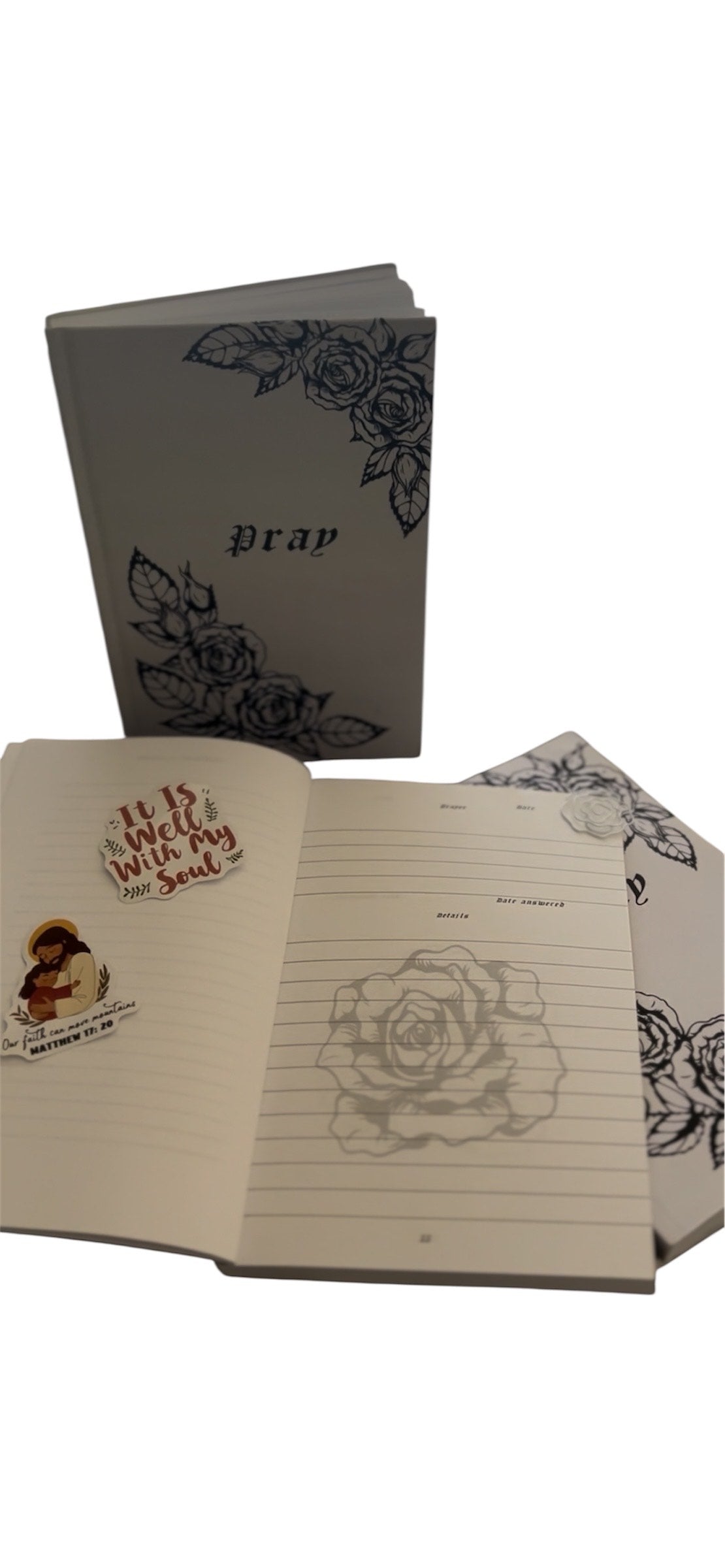 Rose "Pray" Notebook Bundle-Hardcover